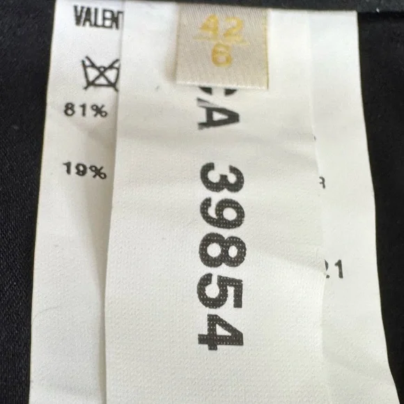 Valentino Roma Grey Wool Pleated Pencil Skirt Size 42/6 - Picture 16 of 16